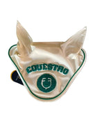 EQUESTRO CUFFIETTA IN TESSUTO SATIN CON LOGO RICAMATO E BORDINO FULL