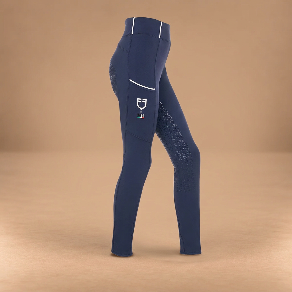 LEGGINGS BAMBINA SLIM FIT FULL GRIP EQUESTRO X FISE