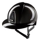 KEP ITALIA Casco Equitazione Cromo 2.0 / Shine Nero / Visiera Polo Large