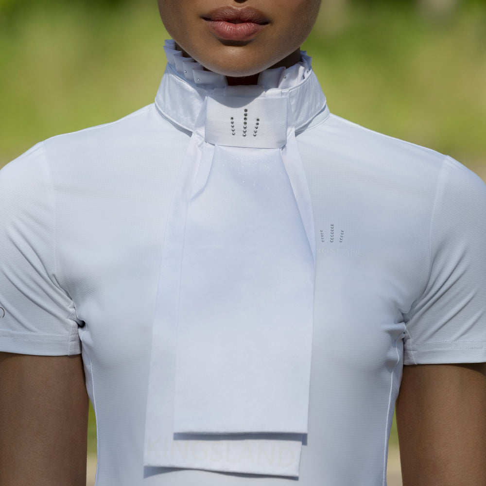 PLASTRON DA CONCORSO KLNEROLI STOCK WHITE | EQUESTRO