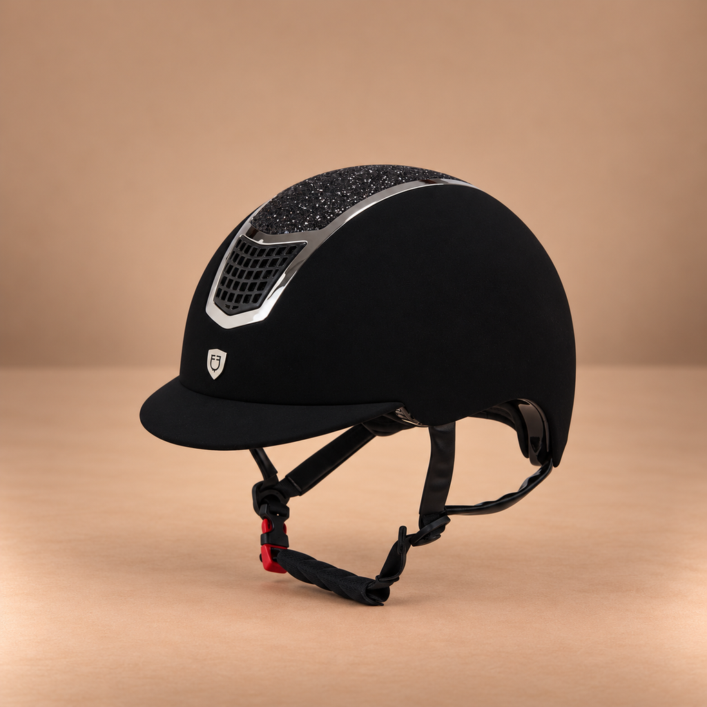 Cap ultra-light in velluto con strass