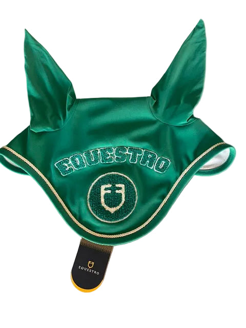 EQUESTRO CUFFIETTA IN TESSUTO SATIN CON LOGO RICAMATO E BORDINO FULL