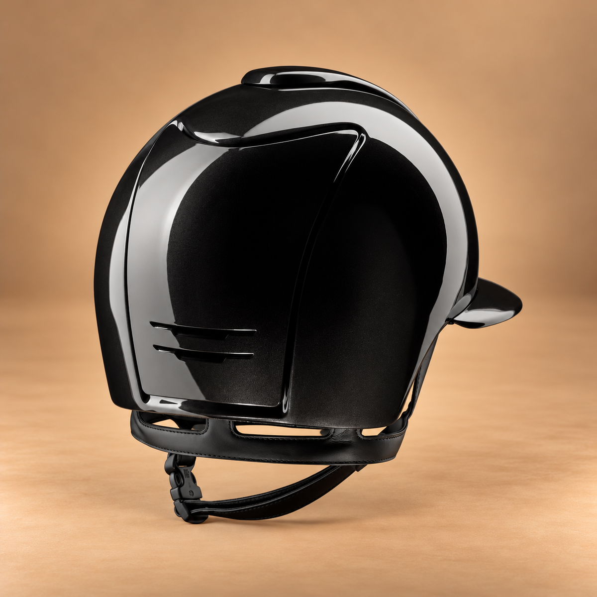 KEP ITALIA Casco Equitazione Cromo 2.0 / Shine Nero / Galassia Rosa / Visiera Polo