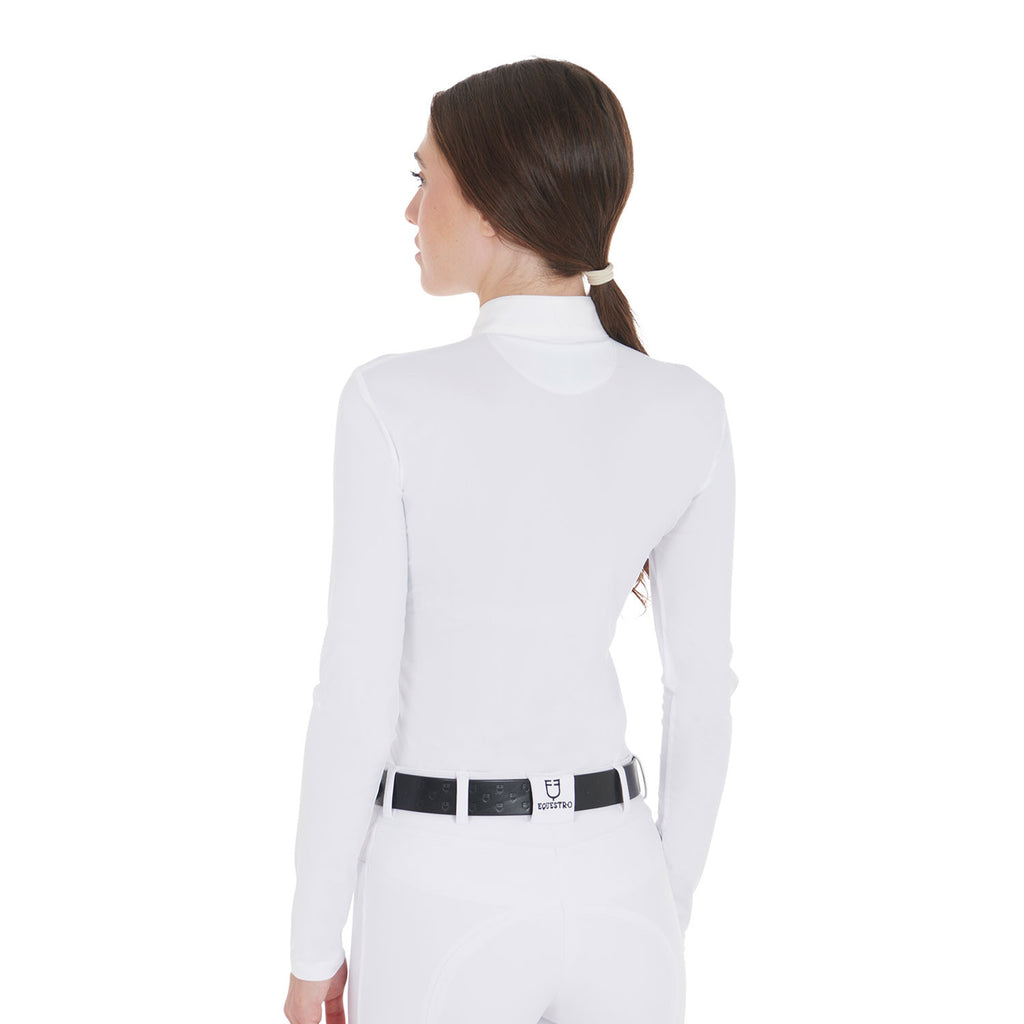 EQUESTRO POLO DONNA DA CONCORSO SLIM FIT MANICA LUNGA