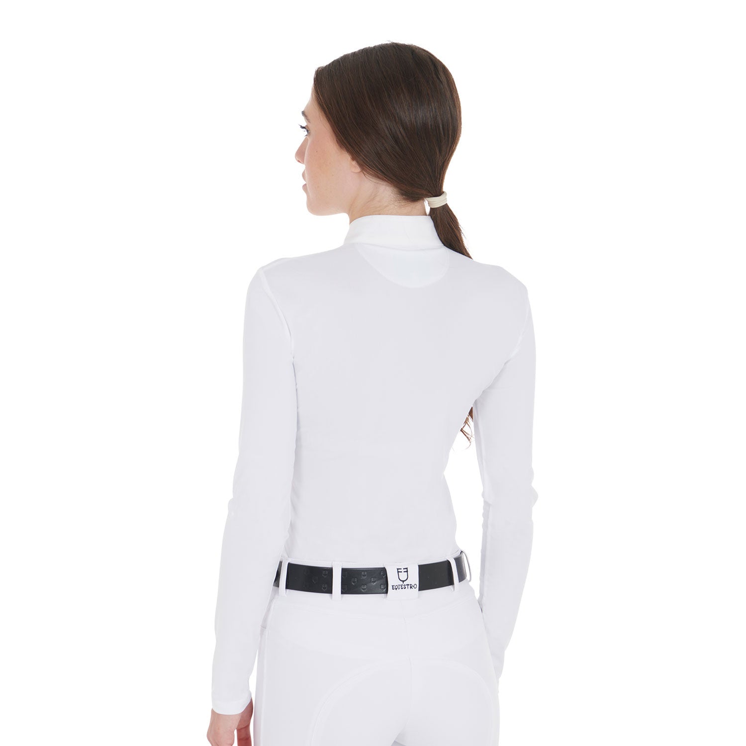 EQUESTRO POLO DONNA DA CONCORSO SLIM FIT MANICA LUNGA