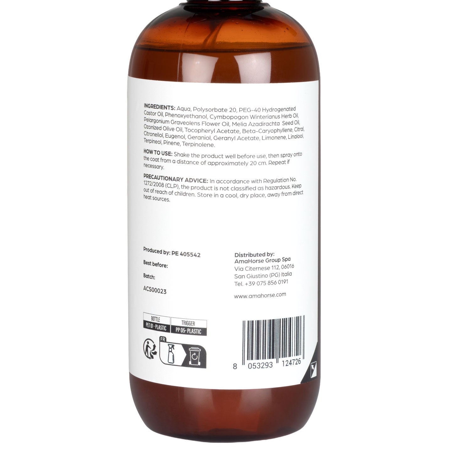 LOZIONE ALLA CITRONELLA E GERANIO SPRAY 500ml
