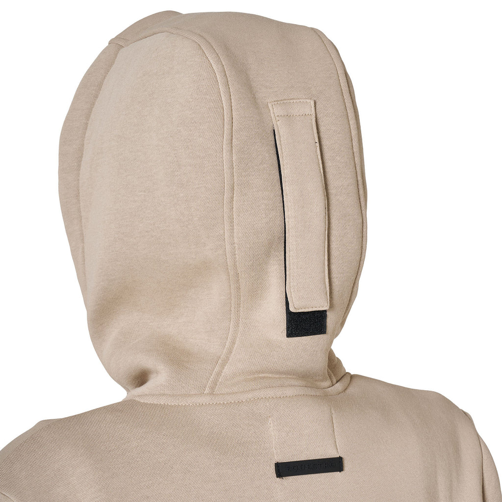 FELPA DONNA EQUESTRO CON CAPPUCCIO E ZIP FRONTALE