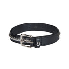 AB00612 EQUESTRO CINTURA IN CUOIO CON CLINCHER ARGENTO