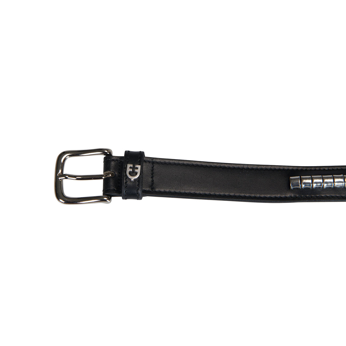 AB00612 EQUESTRO CINTURA IN CUOIO CON CLINCHER ARGENTO