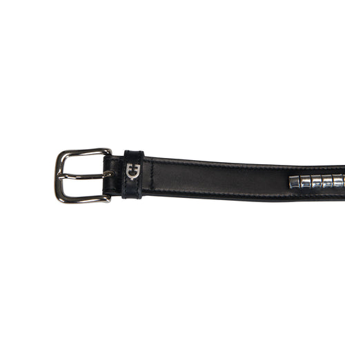 AB00612 EQUESTRO CINTURA IN CUOIO CON CLINCHER ARGENTO