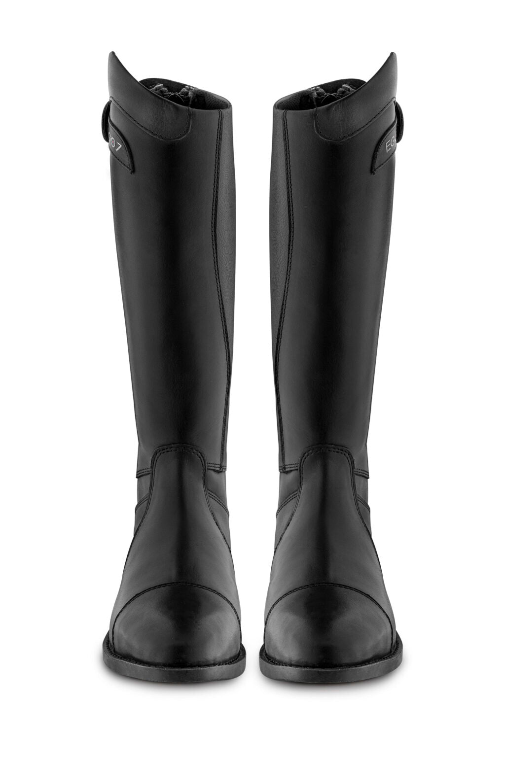EGO7 Stivale da Equitazione Delphi Black – Puntale Cucito, Pannello Elastico
