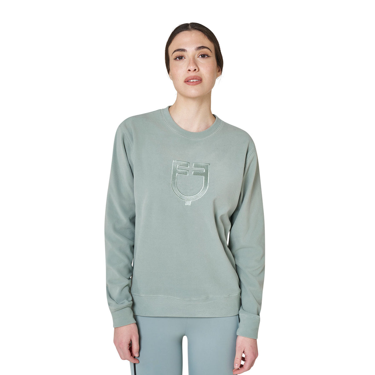 FELPA DONNA GIROCOLLO IN PILE EQUESTRO