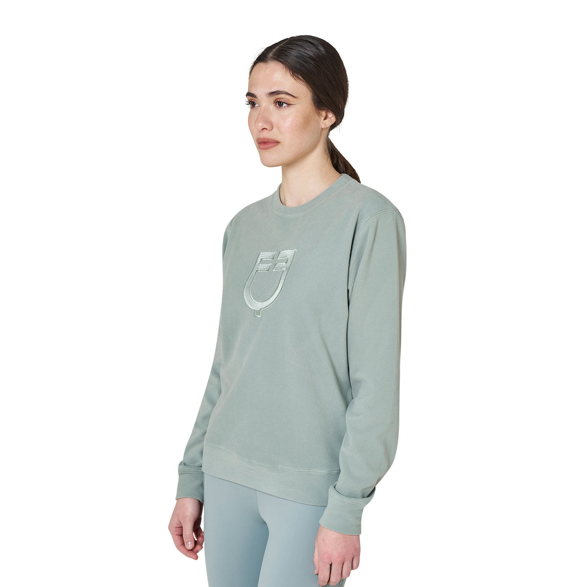 FELPA DONNA GIROCOLLO IN PILE EQUESTRO