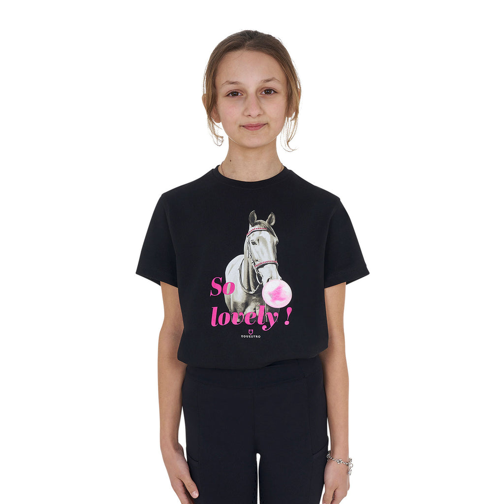 EQUESTRO T-SHIRT BAMBINA SO LOVELY IN COTONE