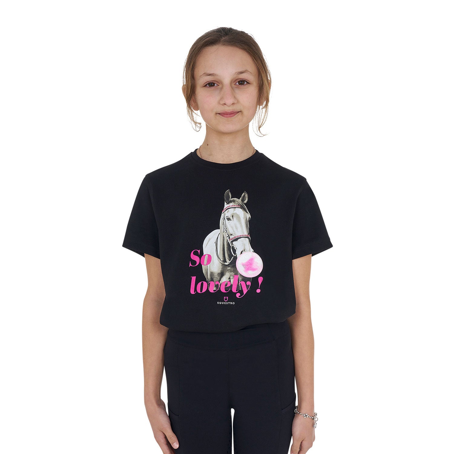 EQUESTRO T-SHIRT BAMBINA SO LOVELY IN COTONE