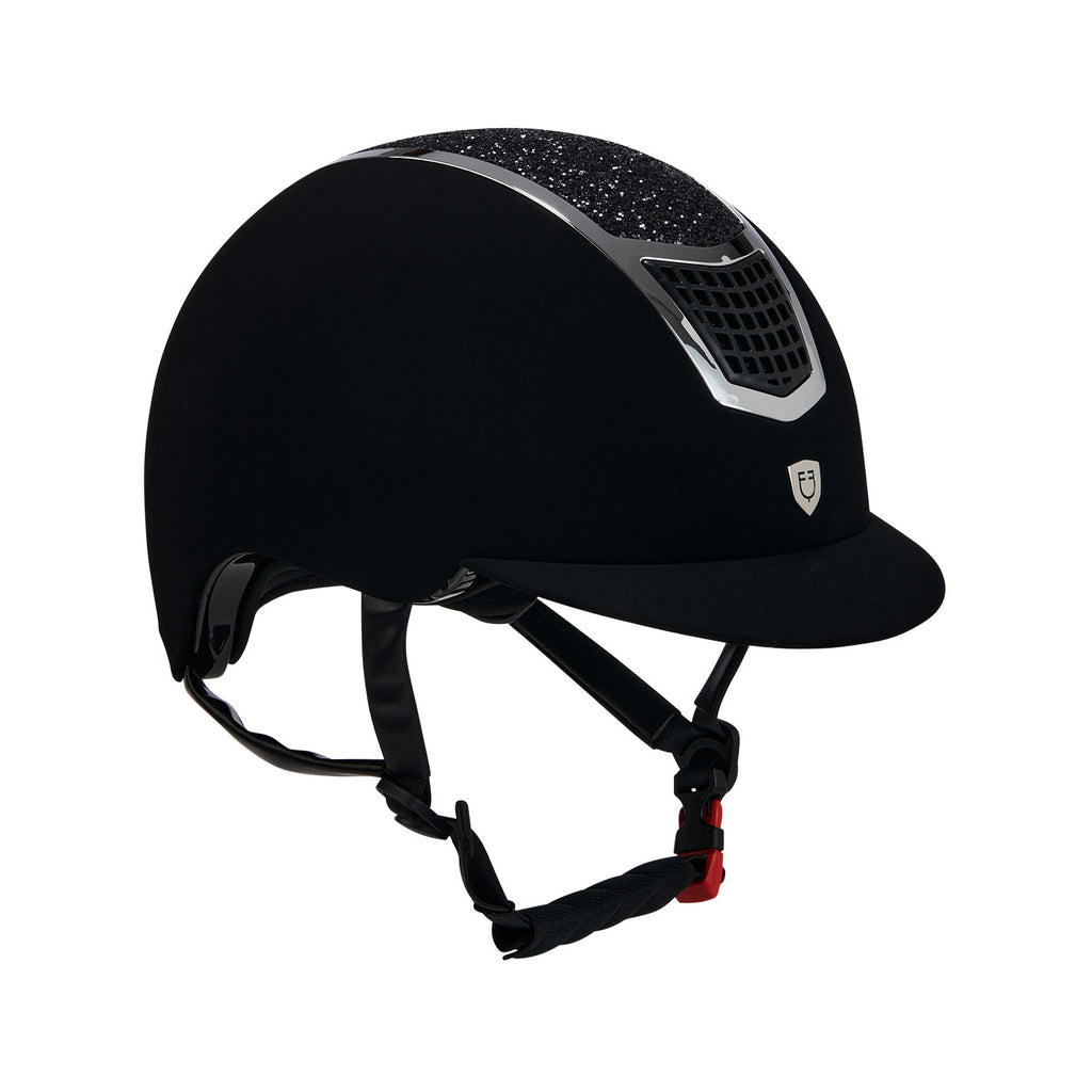 Cap ultra-light in velluto con strass