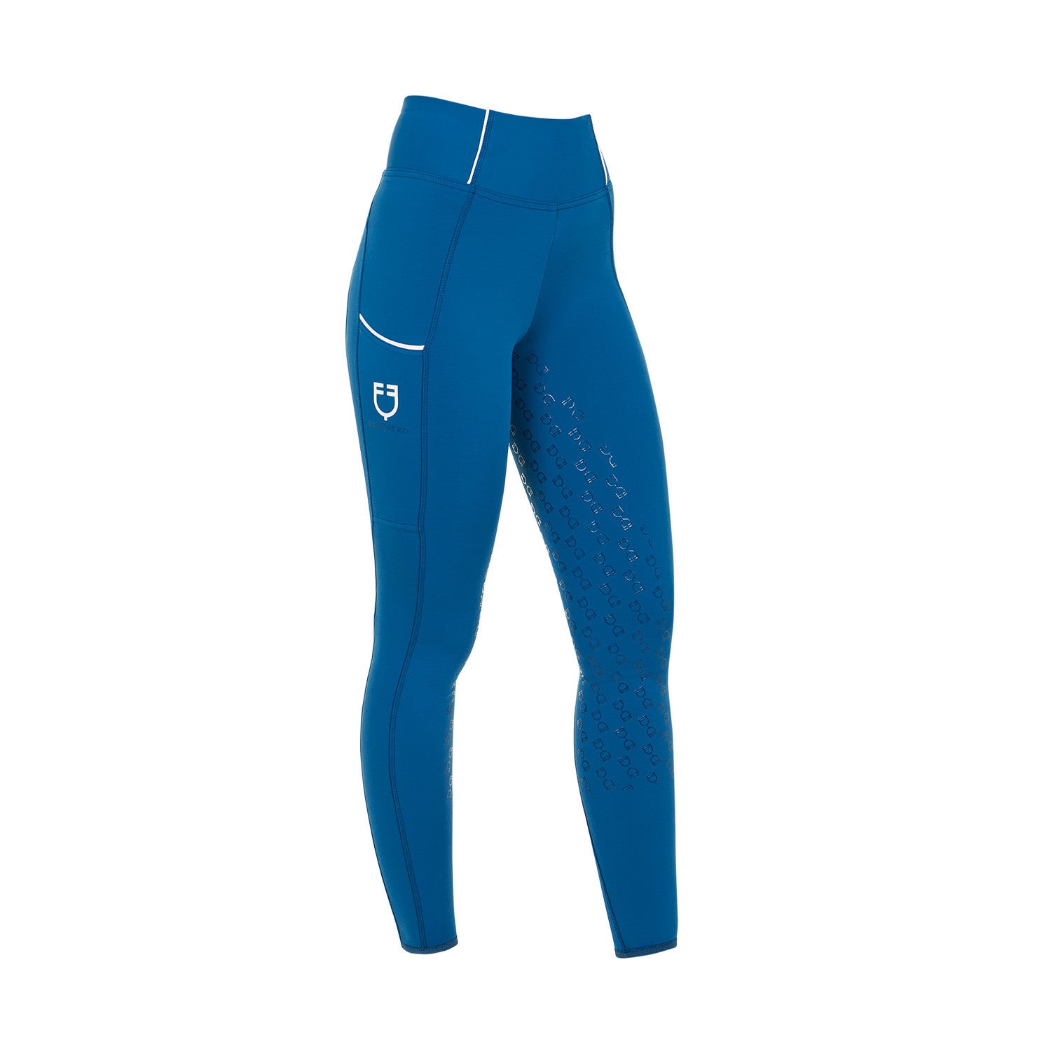 EQUESTRO LEGGINGS BAMBINA SLIM FIT GRIP CON LOGO