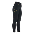 EQUESTRO LEGGINGS BAMBINA SLIM FIT GRIP CON LOGO