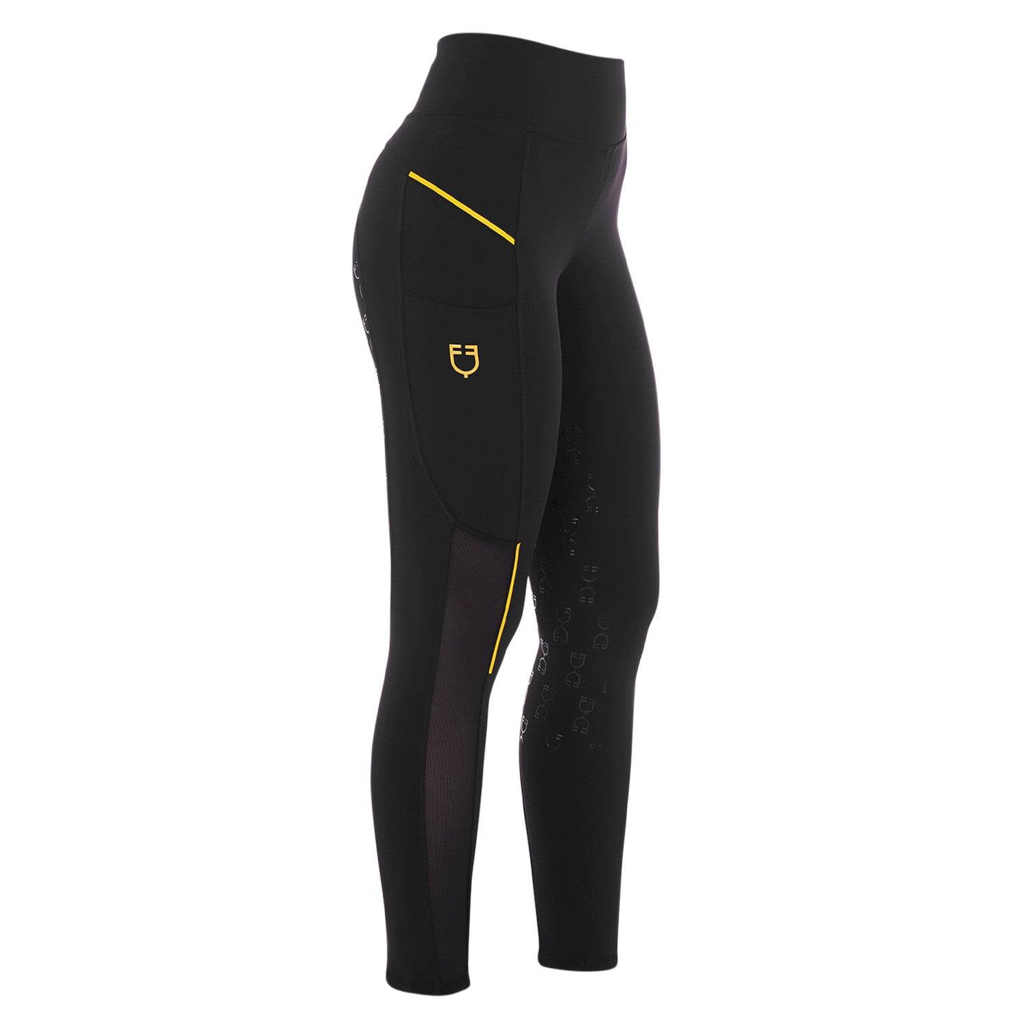 EQUESTRO LEGGINGS DONNA SLIM FIT FULL GRIP MICRO MESH