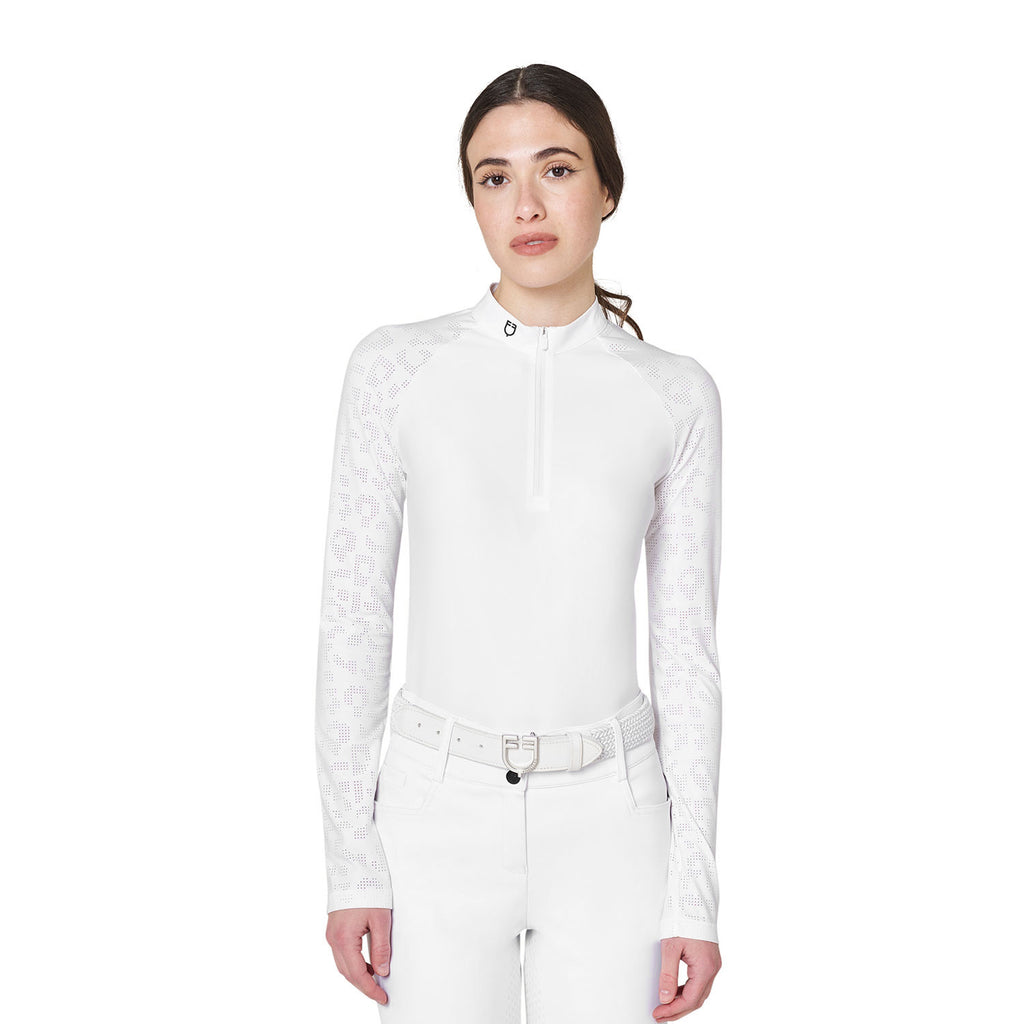 EQUESTRO POLO DONNA DA CONCORSO SLIM FIT CON INSERTI MESH