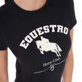 EQUESTRO T-SHIRT DONNA JUMPING HORSE CLUB IN COTONE