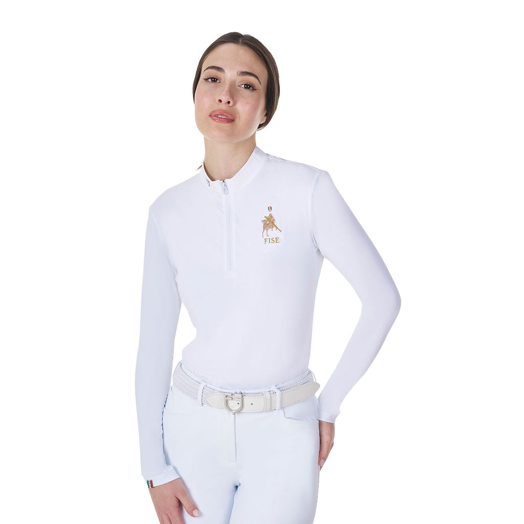 EQUESTRO X FISE POLO DONNA DA CONCORSO MANICA LUNGA