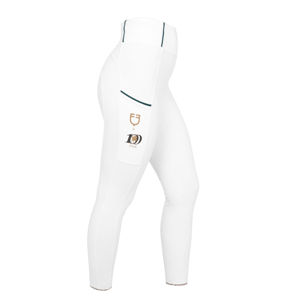 Leggings Donna Slim Fit Full Grip Siliconato – Equestro X FISE 100
