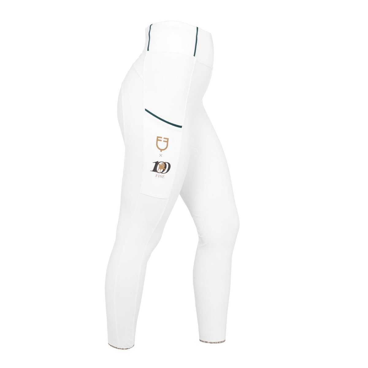 Leggings Donna Slim Fit Full Grip Siliconato – Equestro X FISE 100