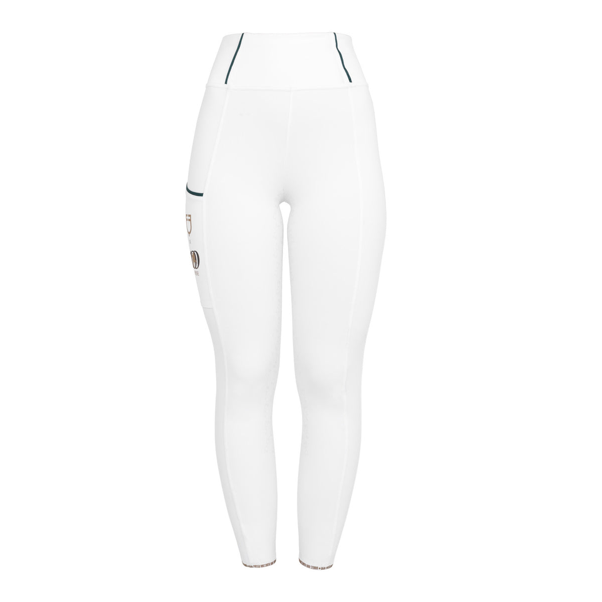 Leggings Donna Slim Fit Full Grip Siliconato – Equestro X FISE 100