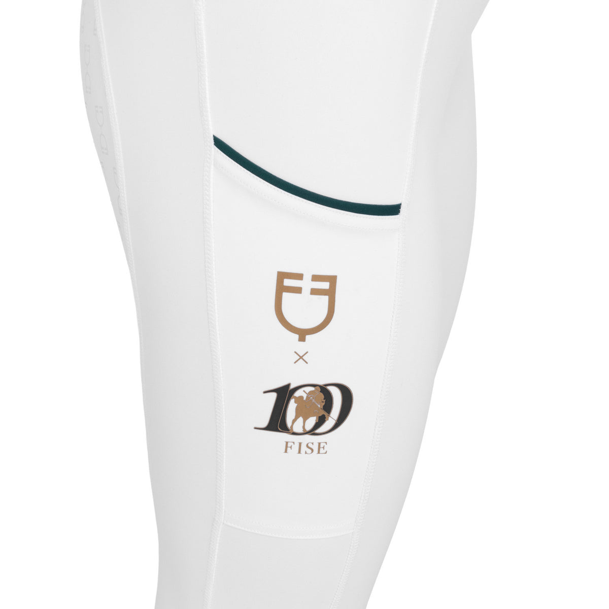 Leggings Donna Slim Fit Full Grip Siliconato – Equestro X FISE 100