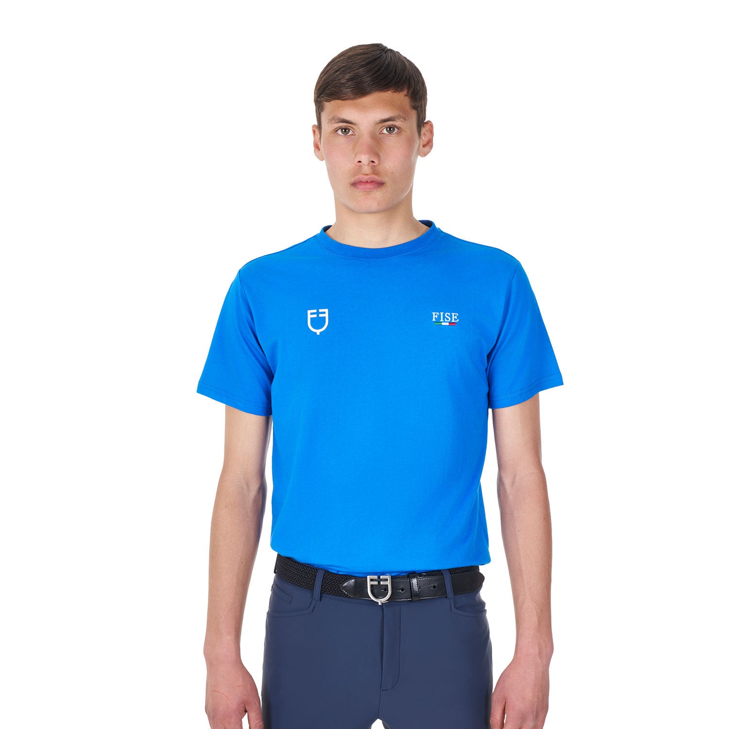EQUESTRO X FISE T-SHIRT UOMO SLIM FIT IN COTONE