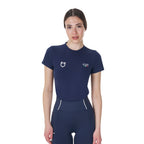 EQUESTRO X FISE T-SHIRT DONNA SLIM FIT IN COTONE