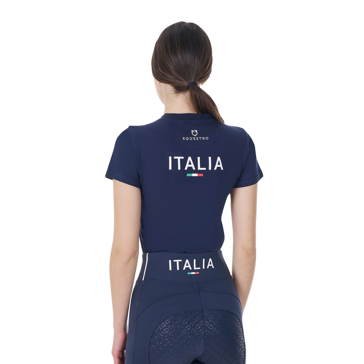 EQUESTRO X FISE T-SHIRT DONNA SLIM FIT IN COTONE