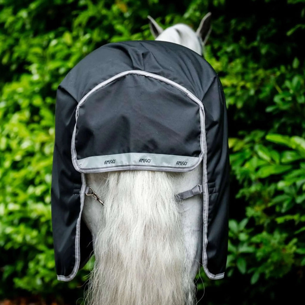 HORSEWARE AMIGO Turnout 1200D Plus 100g Nero/Grigio Titanio/Argento