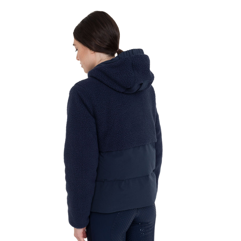 Equestro Giacca piumino donna con inserti in teddy