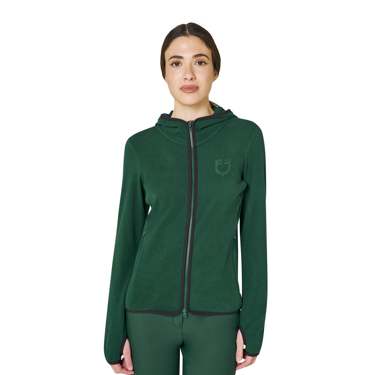 FELPA DONNA IN PILE CON ZIP