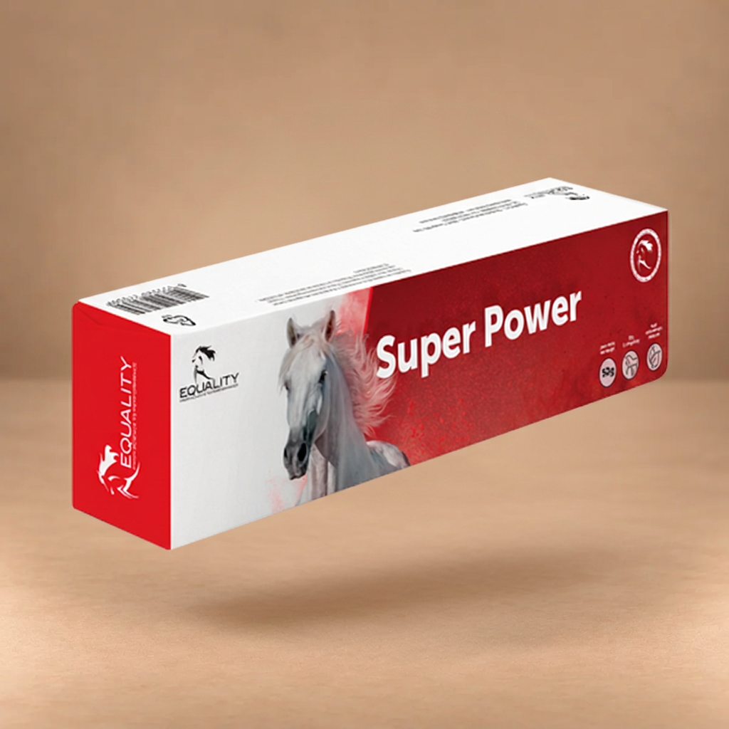 SUPER POWER BOOSTER su sfondo beige
