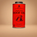 Lattina Vanner & Prest Hoof Oil su sfondo beige, senza riflesso a terra, centrata