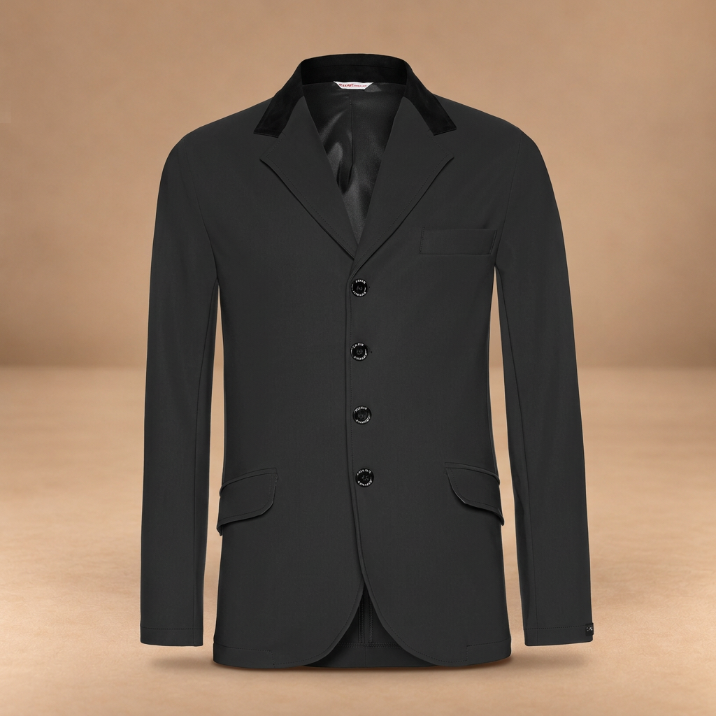 Giacca uomo Hunter Sarm Hippique nera su sfondo Smart Nova