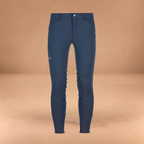 Pantalone uomo Otto Sarm Hippique blu, vista frontale su sfondo Smart Nova