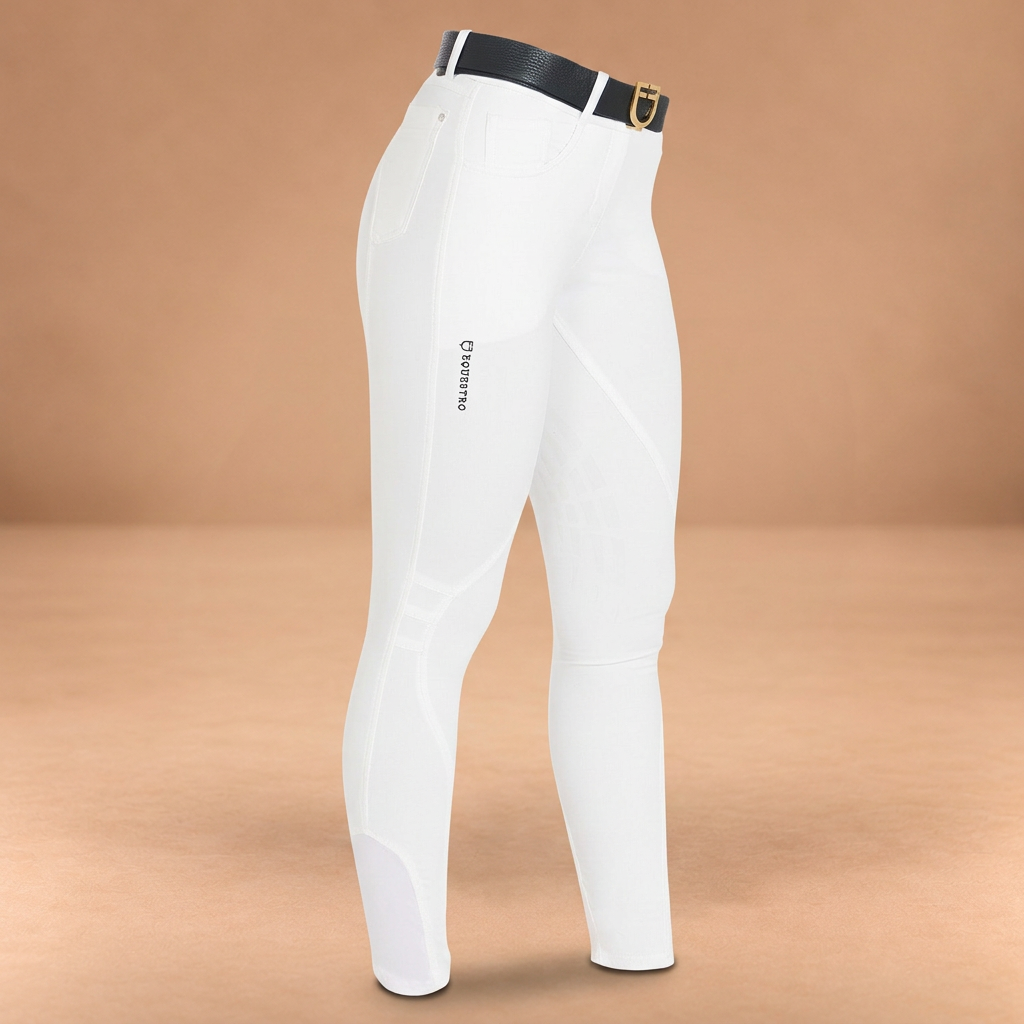 EQUESTRO PANTALONI DONNA TESSUTO TECNICO GRIP GINOCCHIO