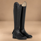STIVALI UNISEX JUPITER BLACK IN PELLE DI VITELLO CON ZIP POSTERIORE | EQUESTRO