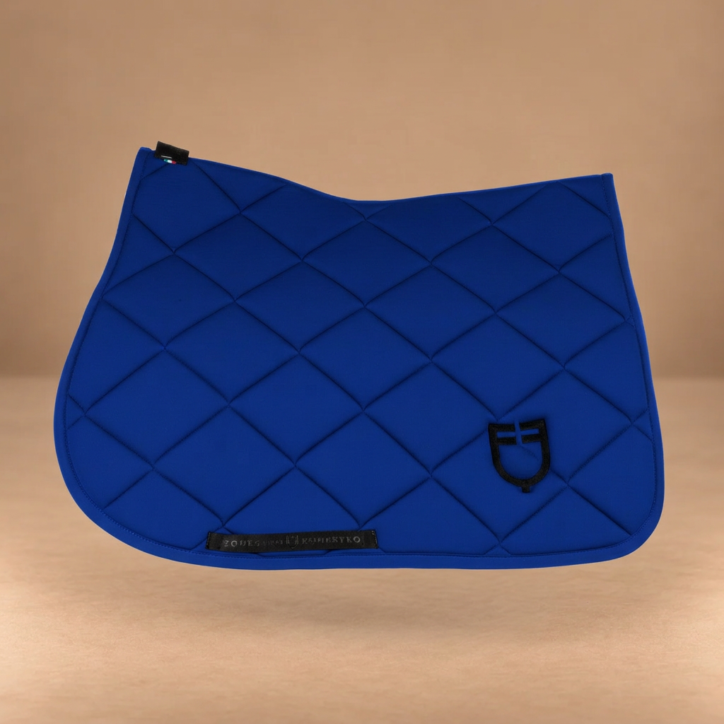 Sottosella Equestro blu - sfondo beige
