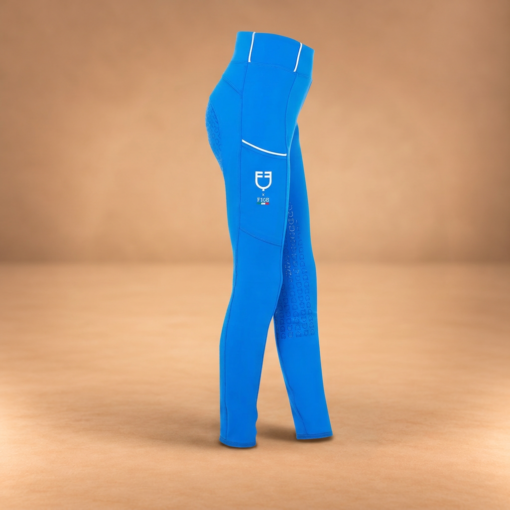 LEGGINGS BAMBINA SLIM FIT FULL GRIP EQUESTRO X FISE