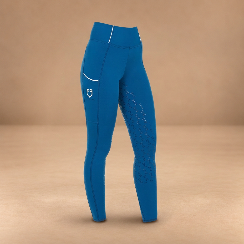 EQUESTRO LEGGINGS DONNA SLIM FIT FULL GRIP