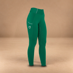 EQUESTRO LEGGINGS BAMBINA SLIM FIT GRIP CON LOGO