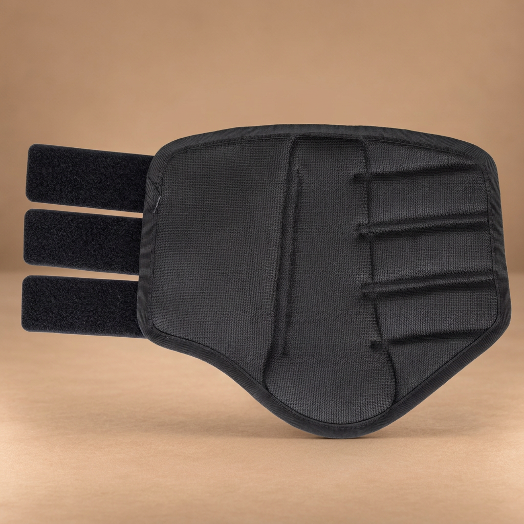 Stinchiera ARMA aperta su sfondo beige