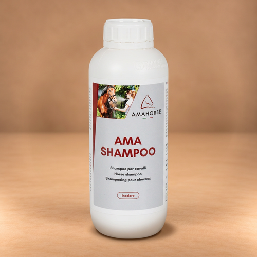 AMA Shampoo su sfondo beige