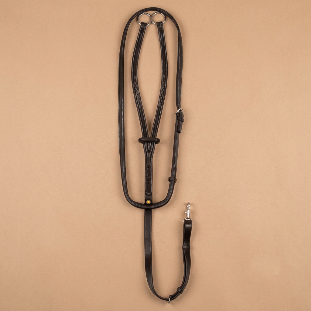 Martingala Equestro a collier - sfondo beige