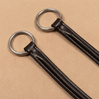 Martingala Equestro a collier - dettaglio cuoio sfondo beige